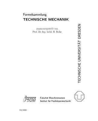 Skript 3 - Formelsammlung Technische Mechanik